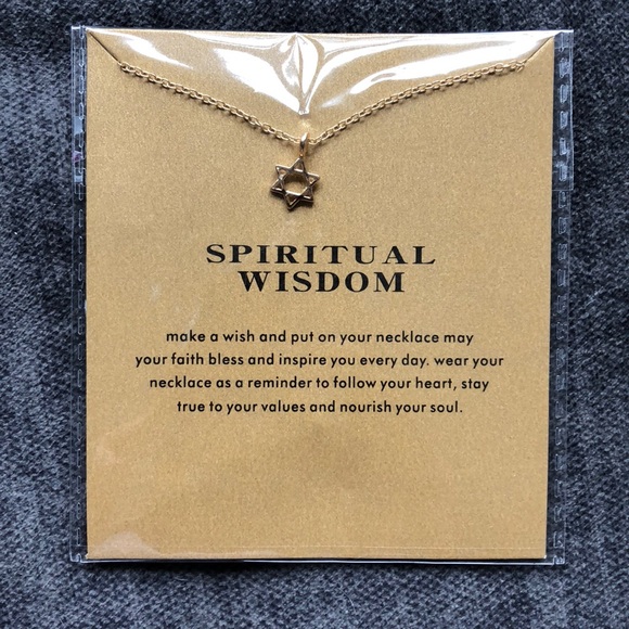 14k Gold Dipped Spiritual Wisdom Necklace - Picture 2 of 3